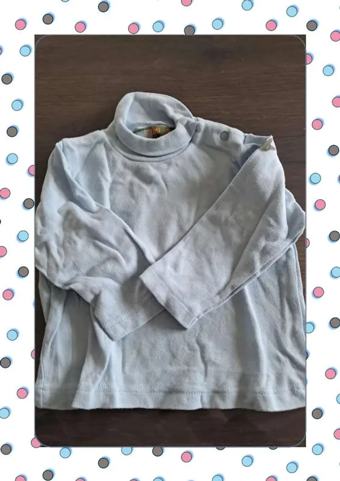 Tshirt col roulé 6 mois - photo numéro 2