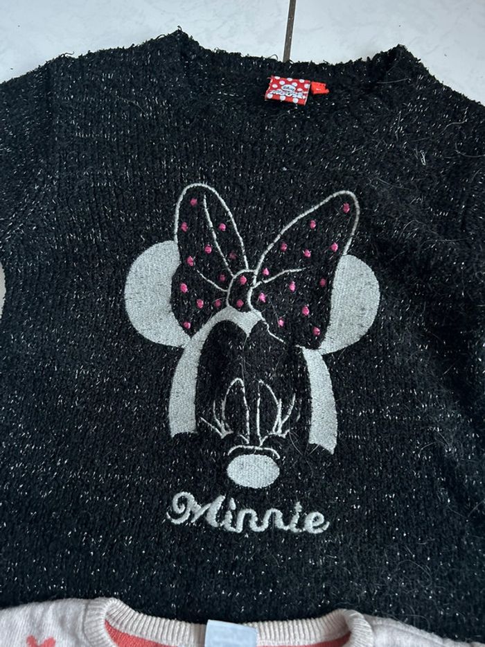 Lot de 2 pulls Minnie 8 ans - photo numéro 2