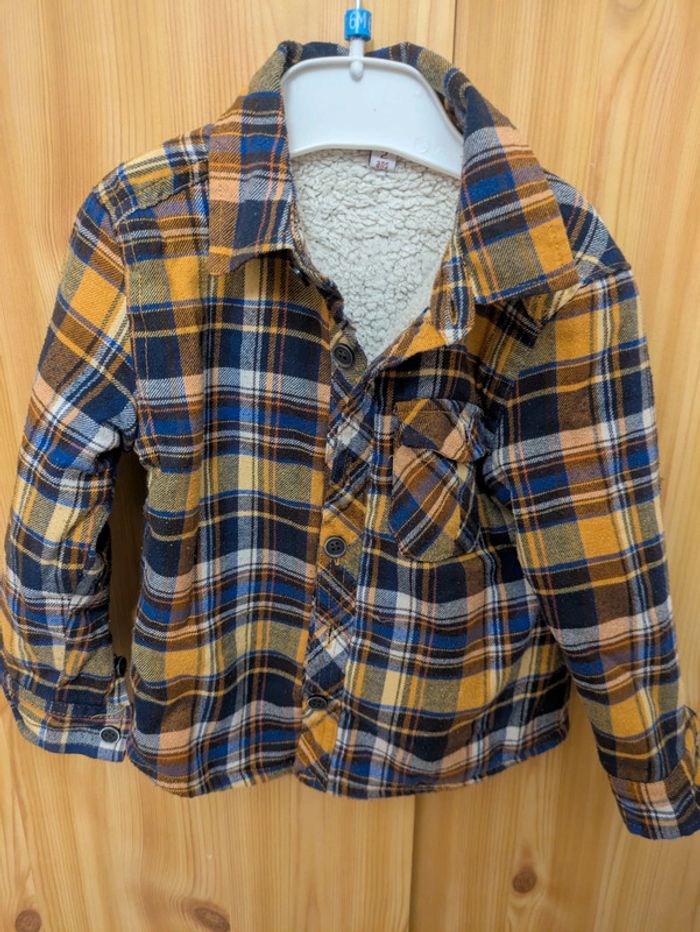Chemise gilet à carreaux
