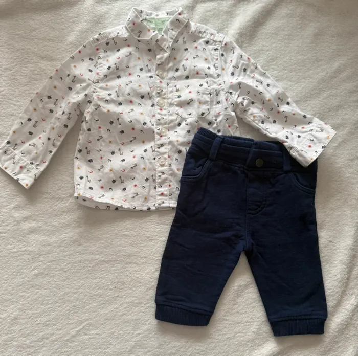 Ensemble chemise 3 mois Mes petits cailloux - photo numéro 2