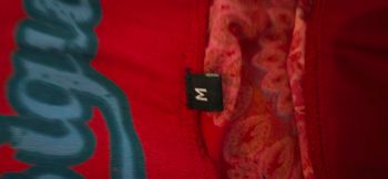 Jupe Desigual M asymétrique rouge multicolore bohème coton été originale tendance