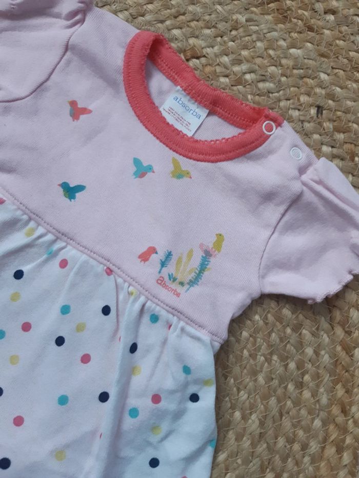 Robe manches courtes Absorba 3 mois - photo numéro 2