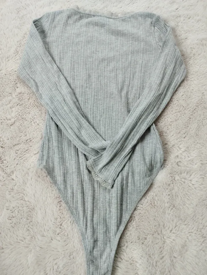 Body manches longues gris Promod 36 - photo numéro 2