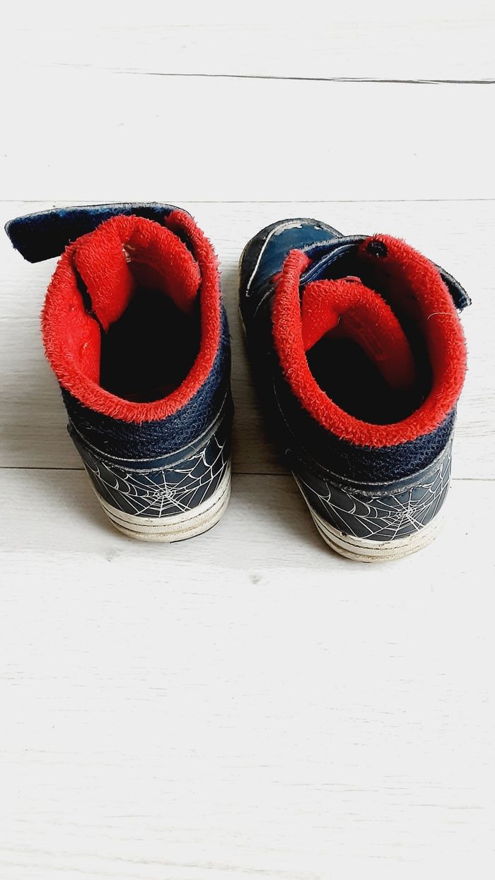 Chaussures garçon baskets scratchs montantes Spiderman pointure 30 - photo numéro 4