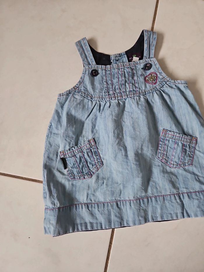 Robe bébé jean 6 mois Sergent major BBF2 - photo numéro 3