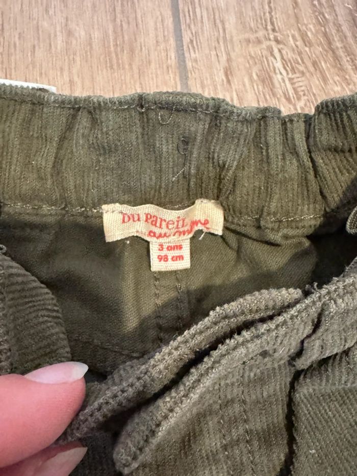 Pantalon velours kaki - photo numéro 2