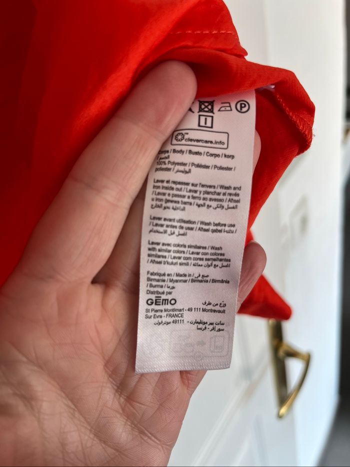 Chemise fluide orange - photo numéro 4
