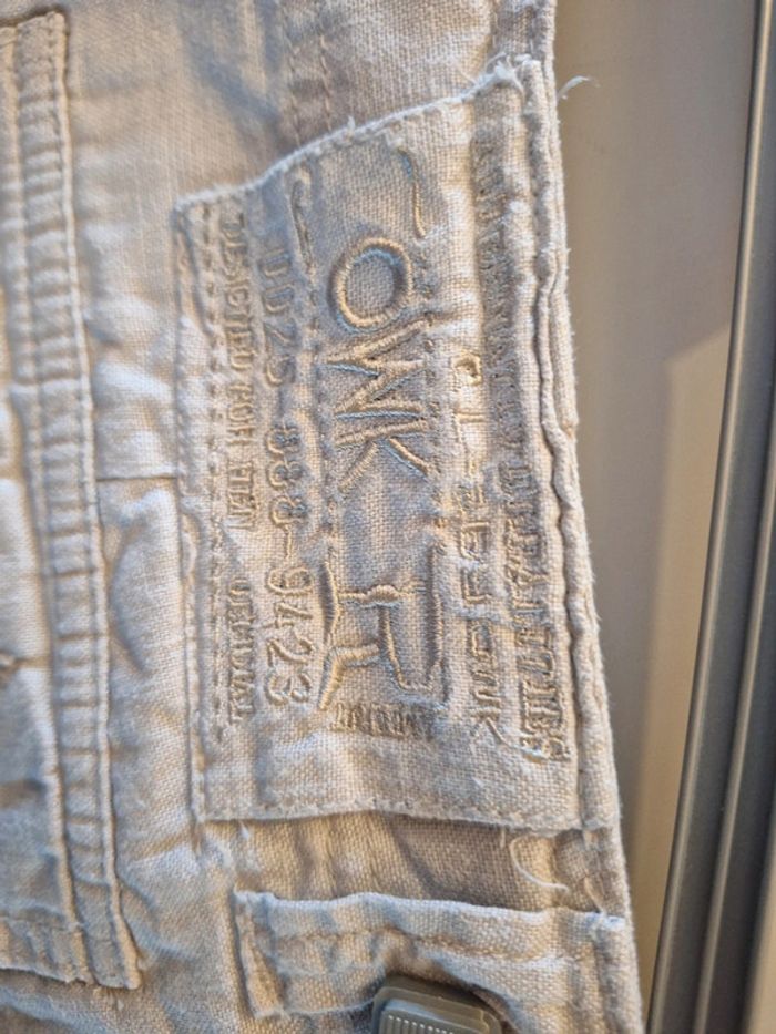 Pantalon lin beige 48 - photo numéro 4