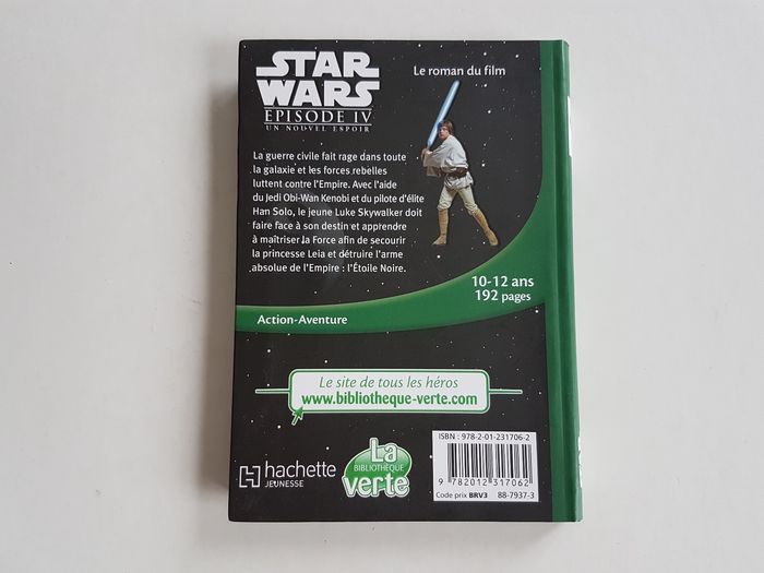Livre Star Wars Épisode IV Un Nouvel Espoir La Bibliothèque Verte - photo numéro 2