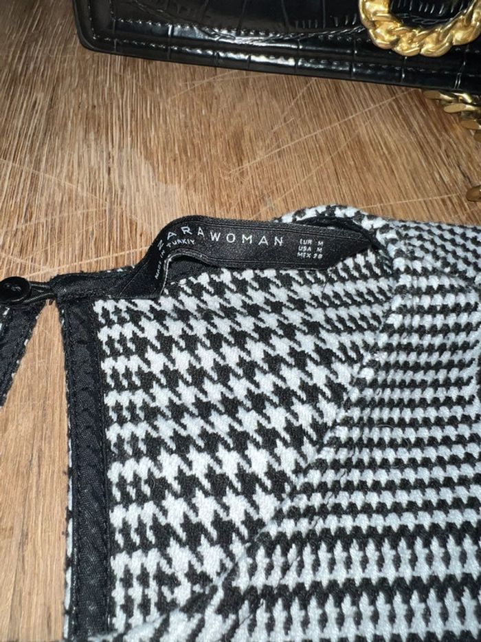 Blouse Zara pied de poule Zara 38 🌸 - photo numéro 2