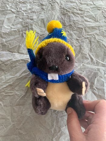 Peluche marmotte 21 cm