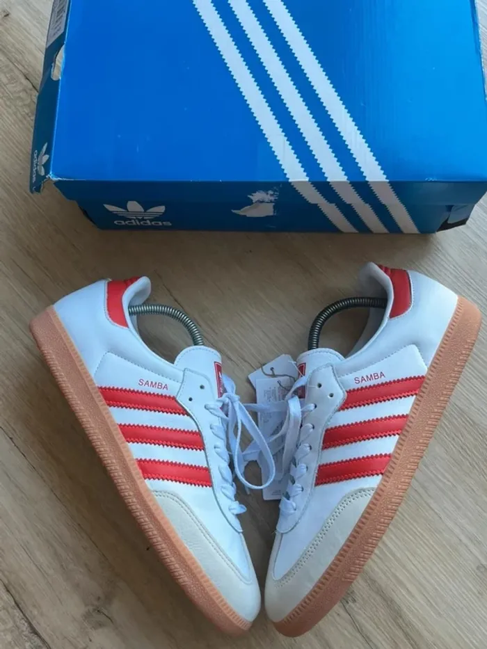 Adidas Samba OG White Red 43,5