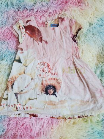 🌴 Robe d'été marque kenzo rose avec imprimé taille 12 mois