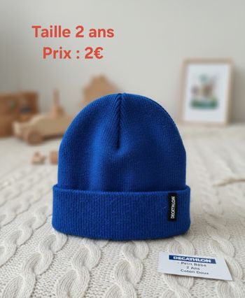 Bonnet enfabt taille 2 ans Décathlon 
