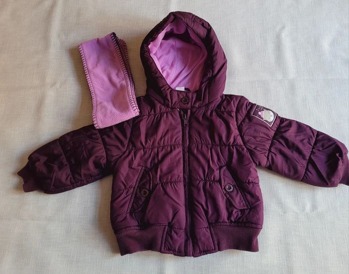Doudoune fille + écharpe