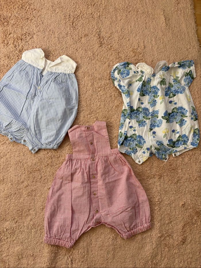 Lot de barboteuses vintages 3 et 6 mois - photo numéro 3