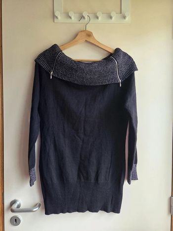Robe pull tunique bodyflirt taille m - col large zippé
