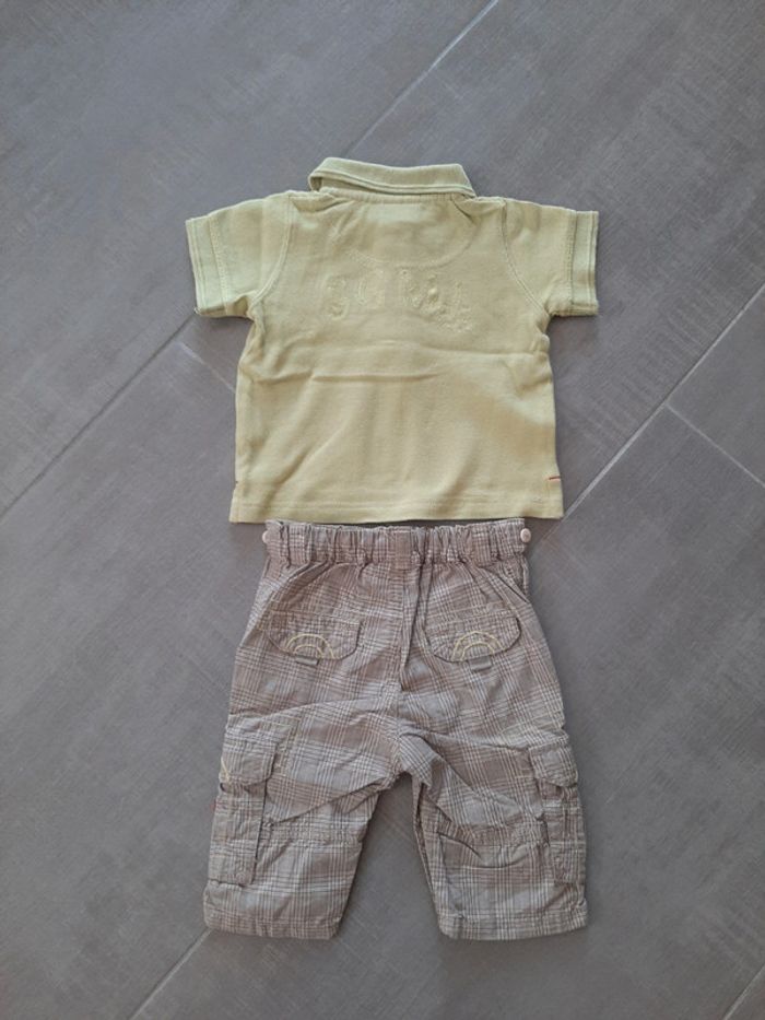 polo+ pantalon bébé garçon 1 mois - photo numéro 2