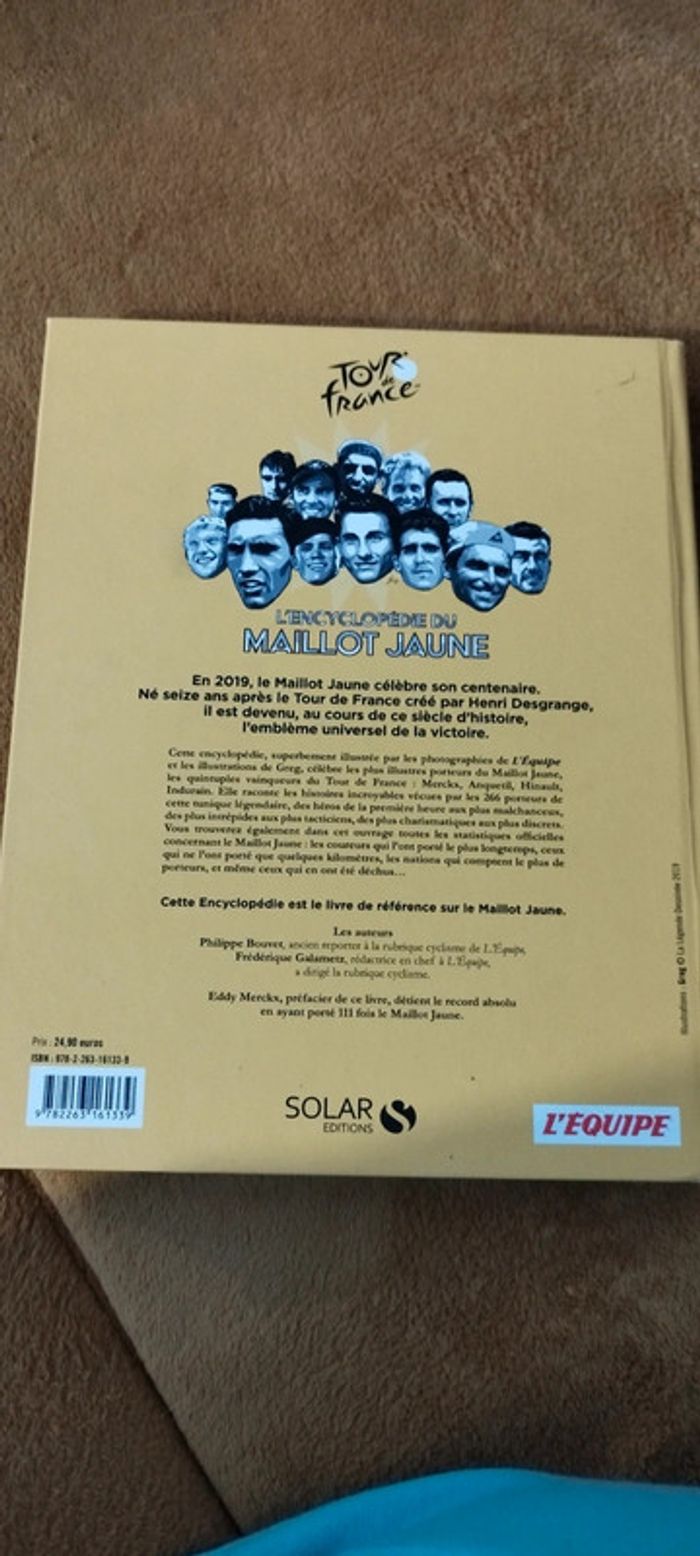 Livre l'encyclopédie du maillot jaune - photo numéro 2