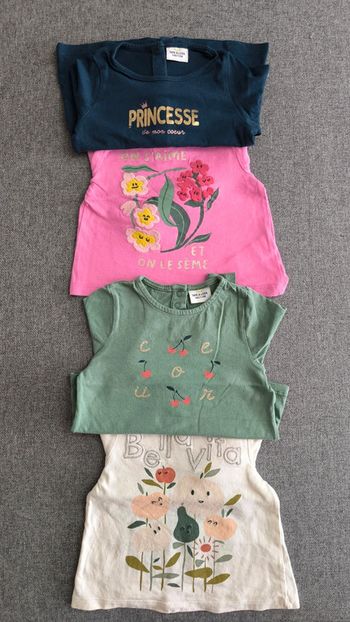Lot de 4 tee shirts ML