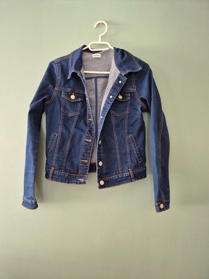 Veste en jean bleu marine, femme taille 38, Pimkie - photo numéro 2