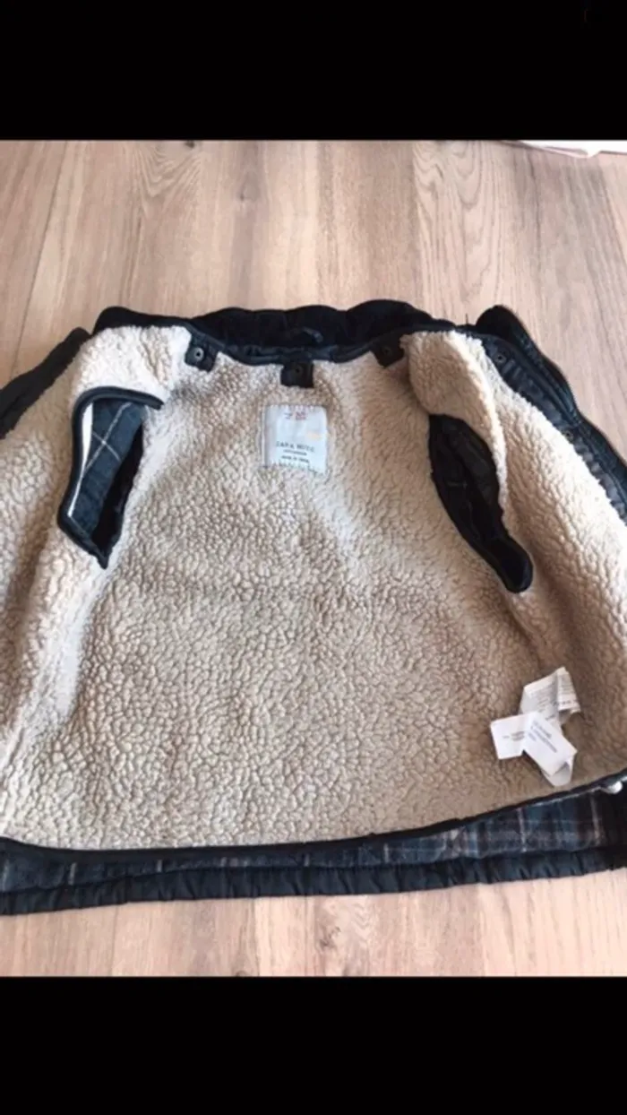Blouson style aviator Zara taille 4/5 ans - photo numéro 4