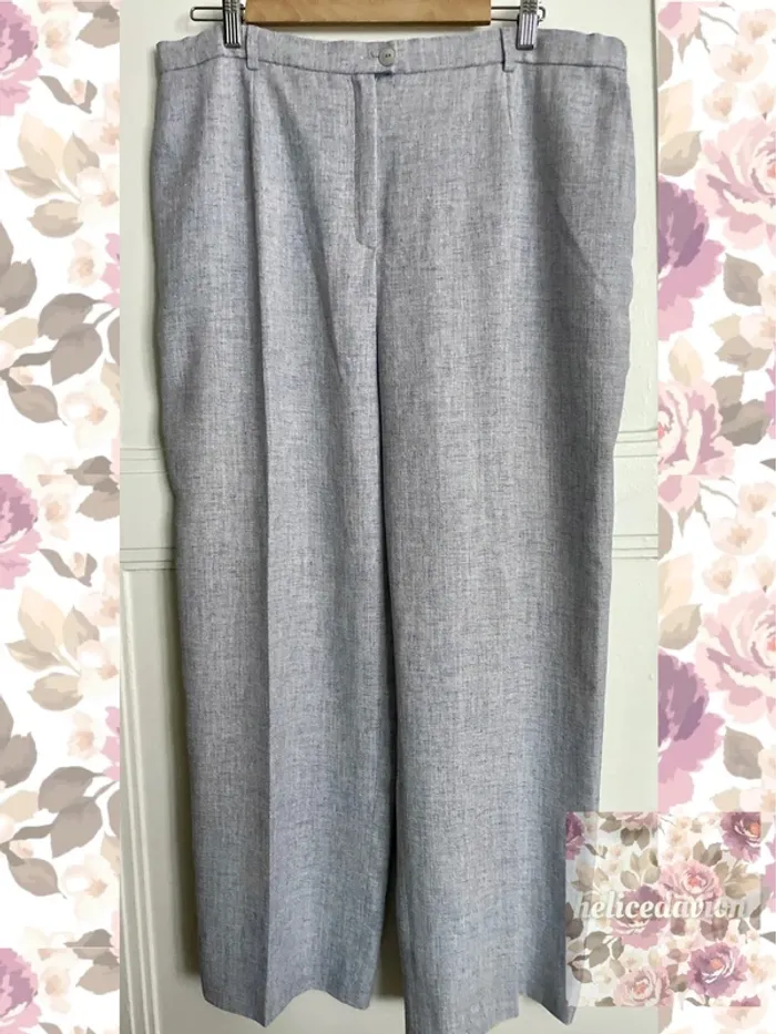 Pantalon vintage Gris chiné Karting taille 52