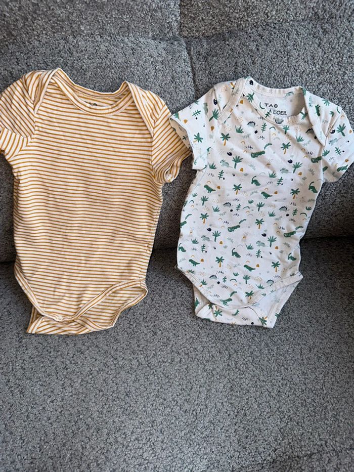 Lot de 2 bodies manches courtes Tape à L’œil