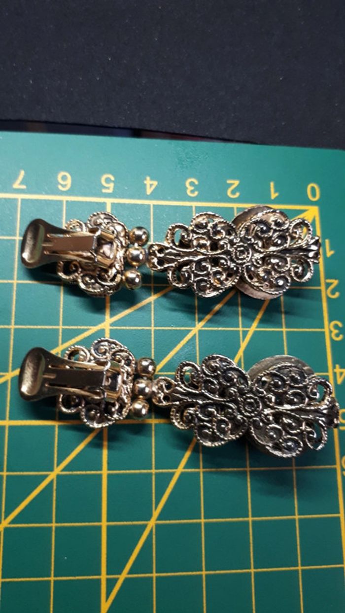 Très grand boucles d'oreilles vintage - photo numéro 4