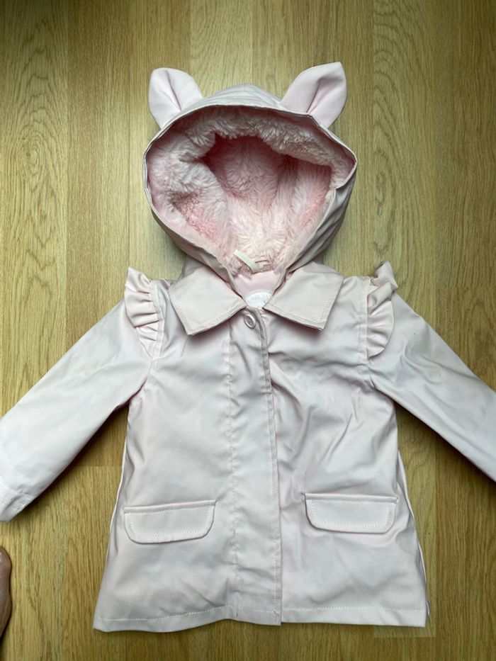 Imperméable rembourré à capuche