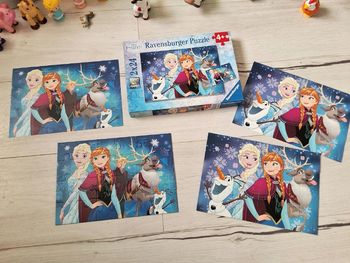 Jouet puzzle Ravensburger 2 x 24 pièces Reine des Neiges Frozen Anna et Elsa comme neuf