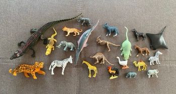 Lot d’animaux plastique 