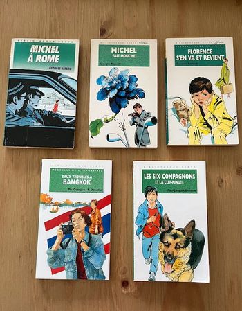 Lot de 5 livres - Bibliothèque verte
