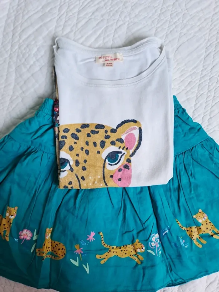 Ensemble Jupe et Tee-shirt DPAM- 3 ans
