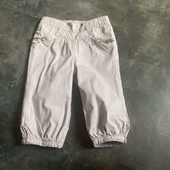 Pantalon doublé gris rosettes 9 mois Tape à l’œil