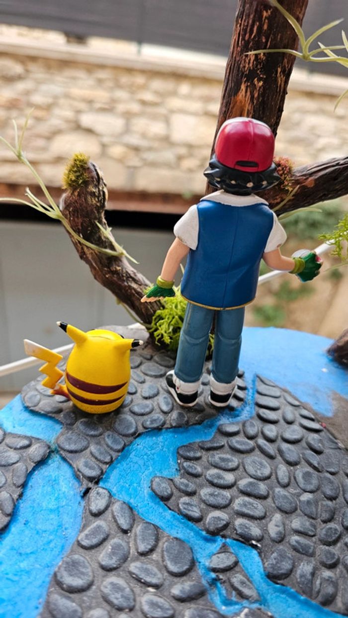 Super figurine Pokemon Nintendo tomy C.G.T.S.J sacha et son pikachu - photo numéro 4