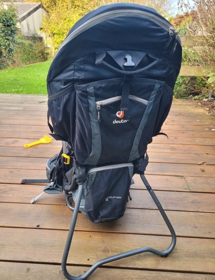 Porte-bébé deuter kid comfort 3 avec protection de pluie - photo numéro 4