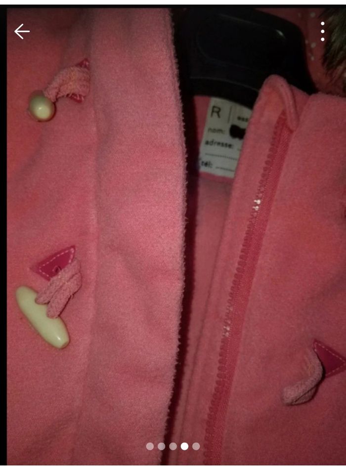 Manteau duffle coat fille t 3 ans tbe - photo numéro 4