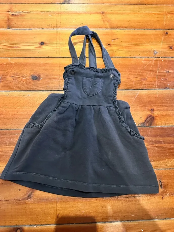 Robe salopette grise