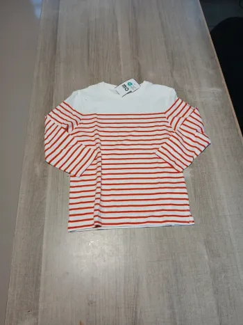 manche longue a rayures 