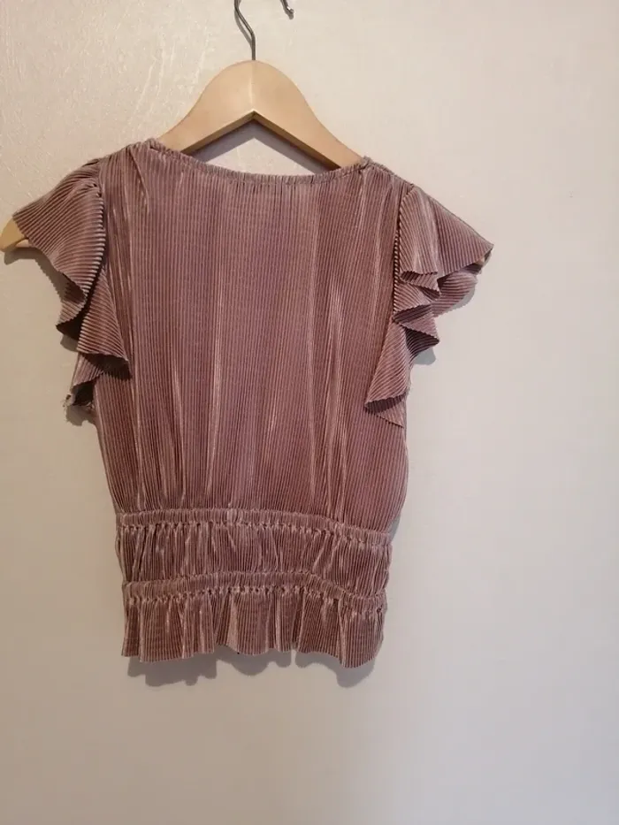 😍 Superbe top Zara marron glacé S - photo numéro 5