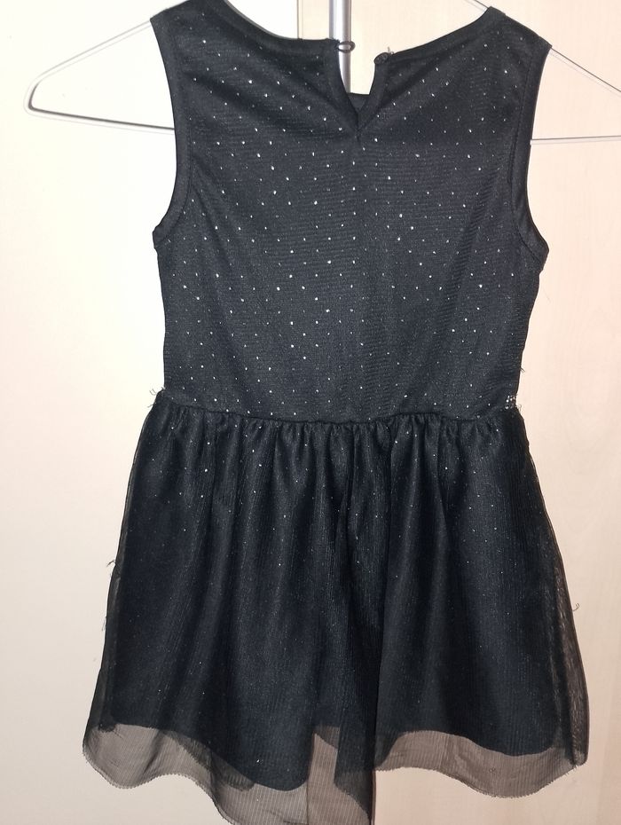 Robe noir seguins couleur argent 3-4 ans - photo numéro 5