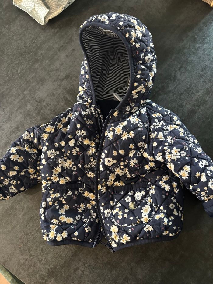 Doudoune fleuri petit bateau