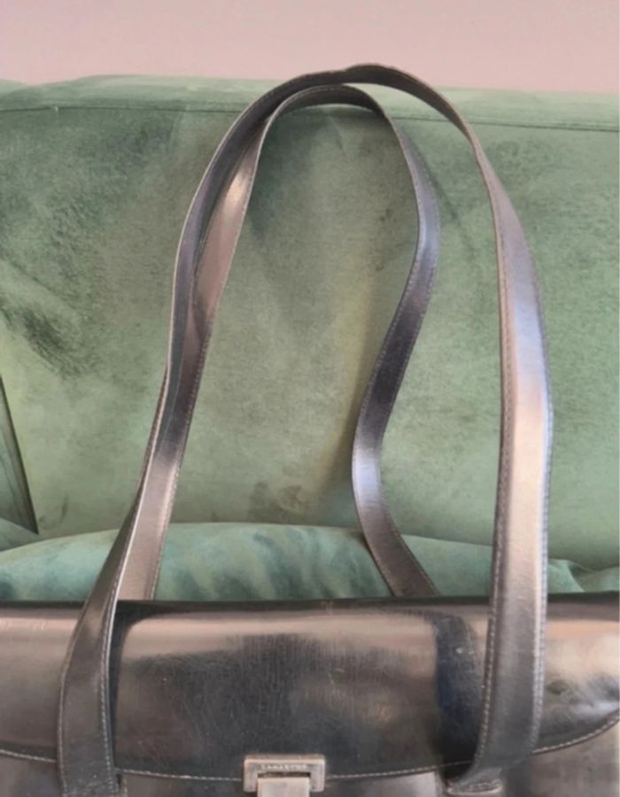 Sac Lamarthe vintage en cuir noir - photo numéro 9