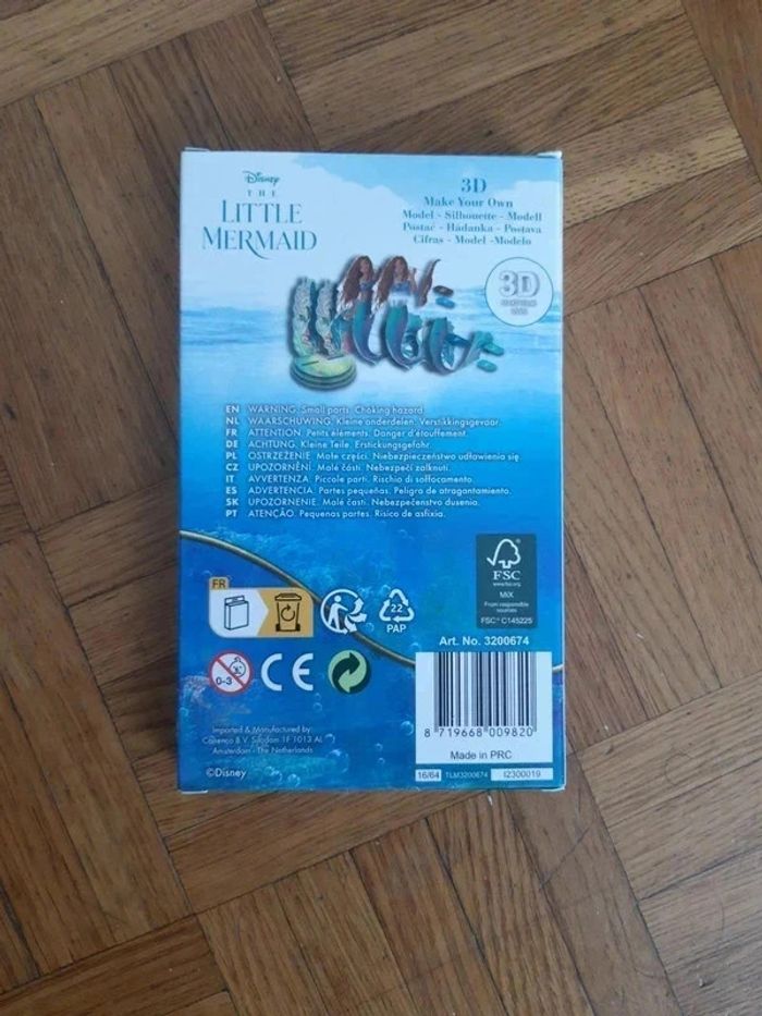 Figurine la petite sirène 3D a monter - photo numéro 2