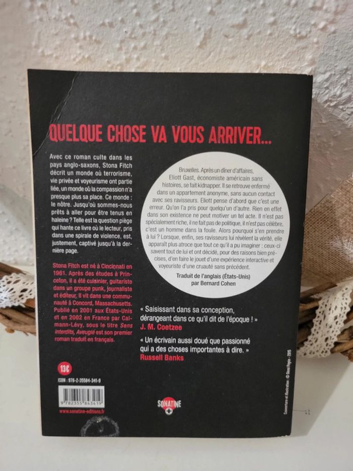 Livre "Aveuglé" de Stona Fitch - photo numéro 3