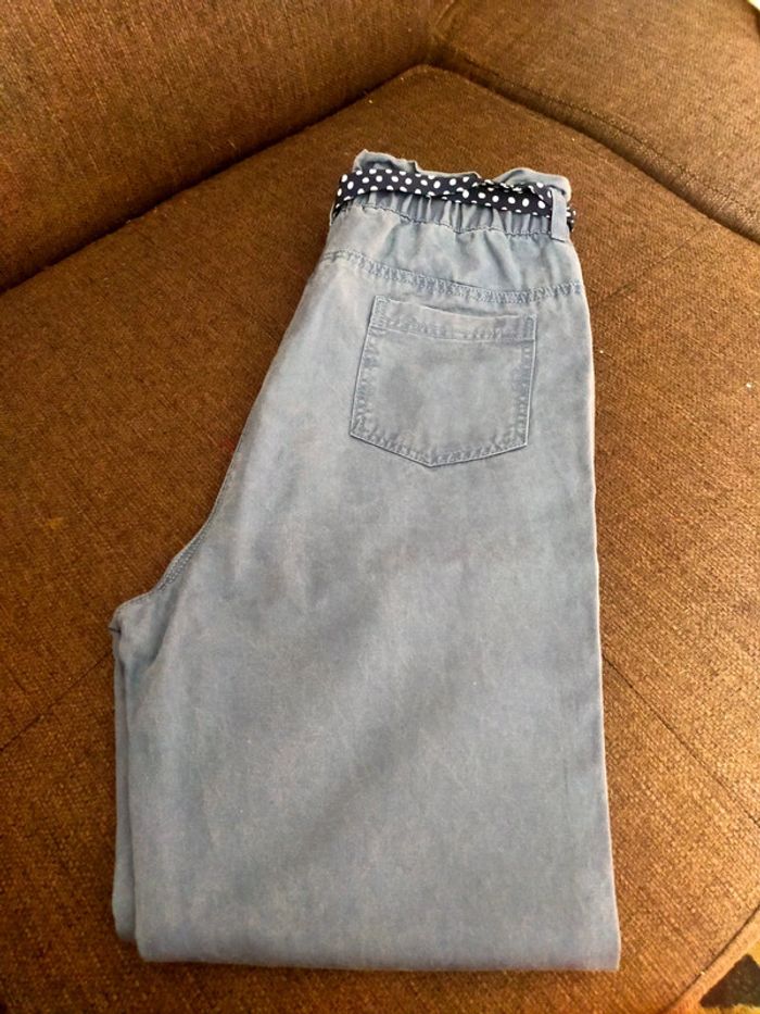 Pantalon fille bleu orchestra 12 ans taille élastique. - photo numéro 3