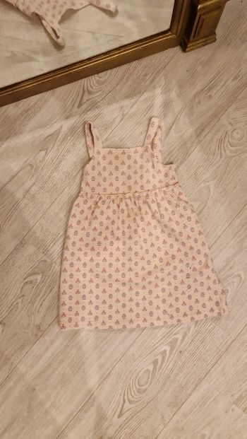 Robe bain de soleil rose pale à motif fleuri Kiabi 🌸 36 mois