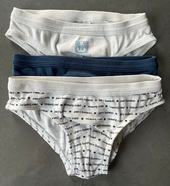 Lot de 3 slips Petit Bateau - 4 ans