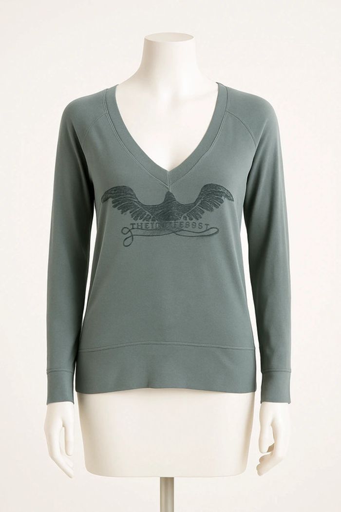Sweat-shirt col V "American College"